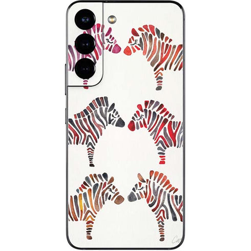 Cat Coq Rainbow Zebras Galaxy S22 Skin